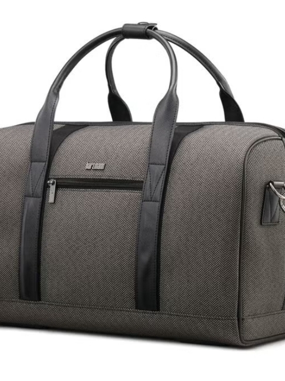 Hartmann Herringbone Deluxe Travel Duffle Bag Gray Color Carry On